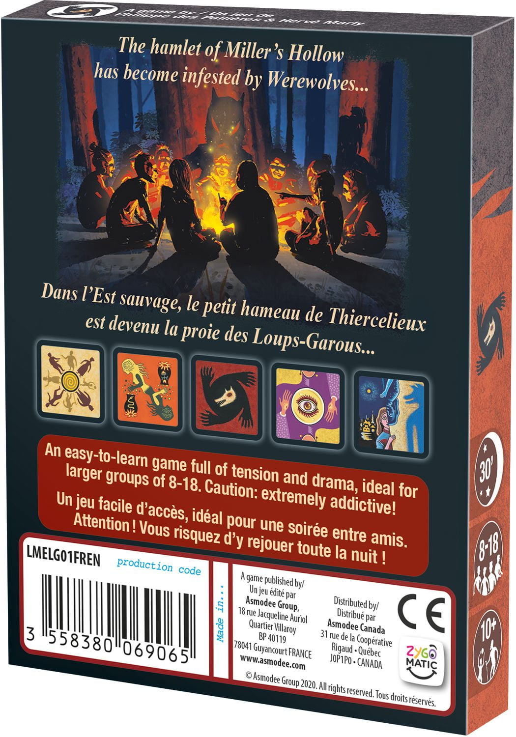 The Werewolves of Miller's Hollow [Board Games, 8-18 Players] Board Game Zygo Matic   