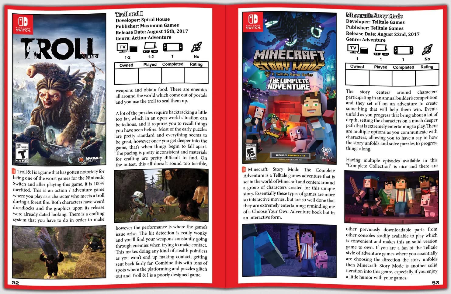 The Switch Collector: Volume One [Hardcover Book] Book Premium Edition Games   