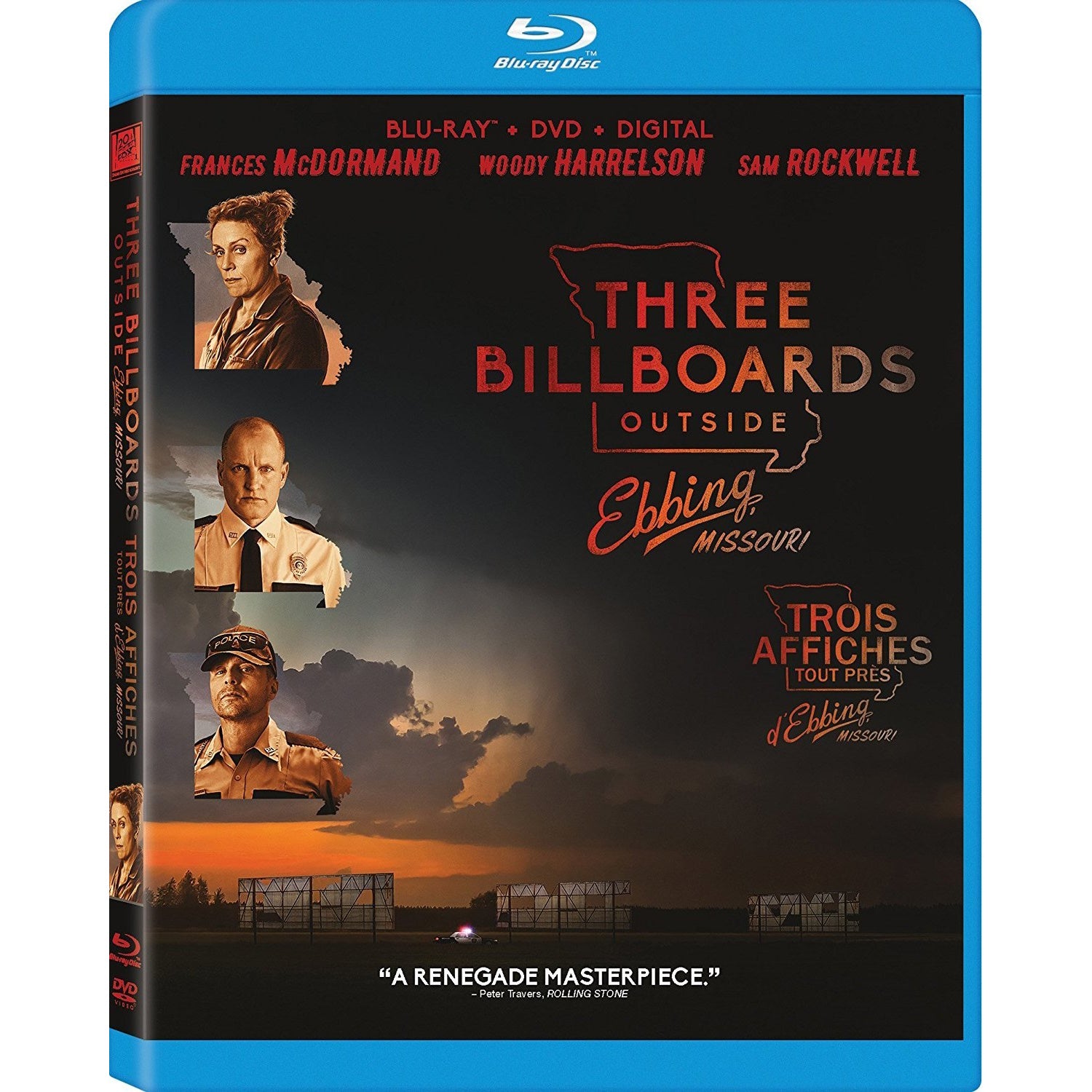 Three Billboards Outside Ebbing, Missouri [Blu-ray + DVD] Blu-Ray Movie Paramount Pictures   