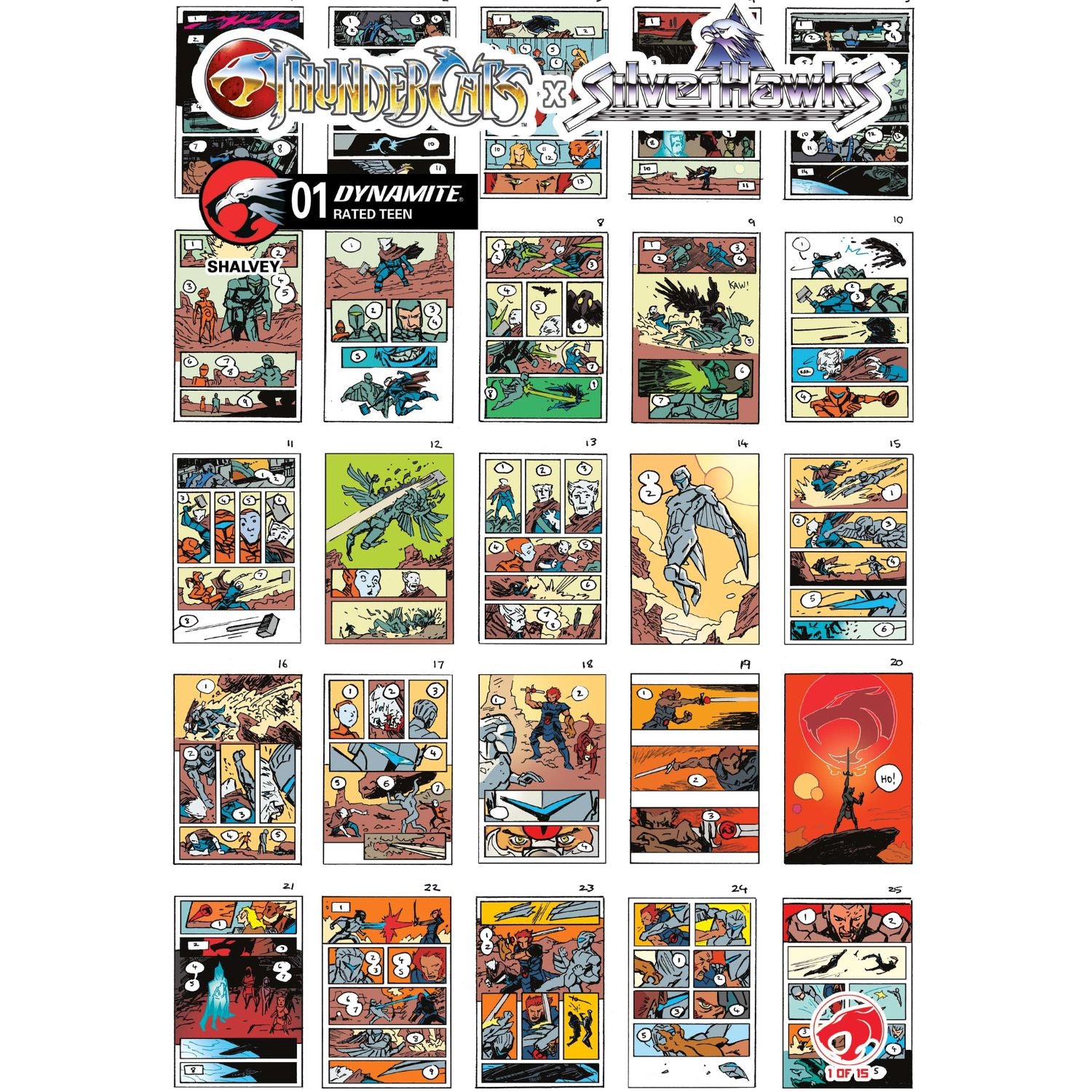 Thundercats X Silverhawks: #1 [Declan Shalvey CVR I - 1:10] 2026 Comics Dynamite Entertainment