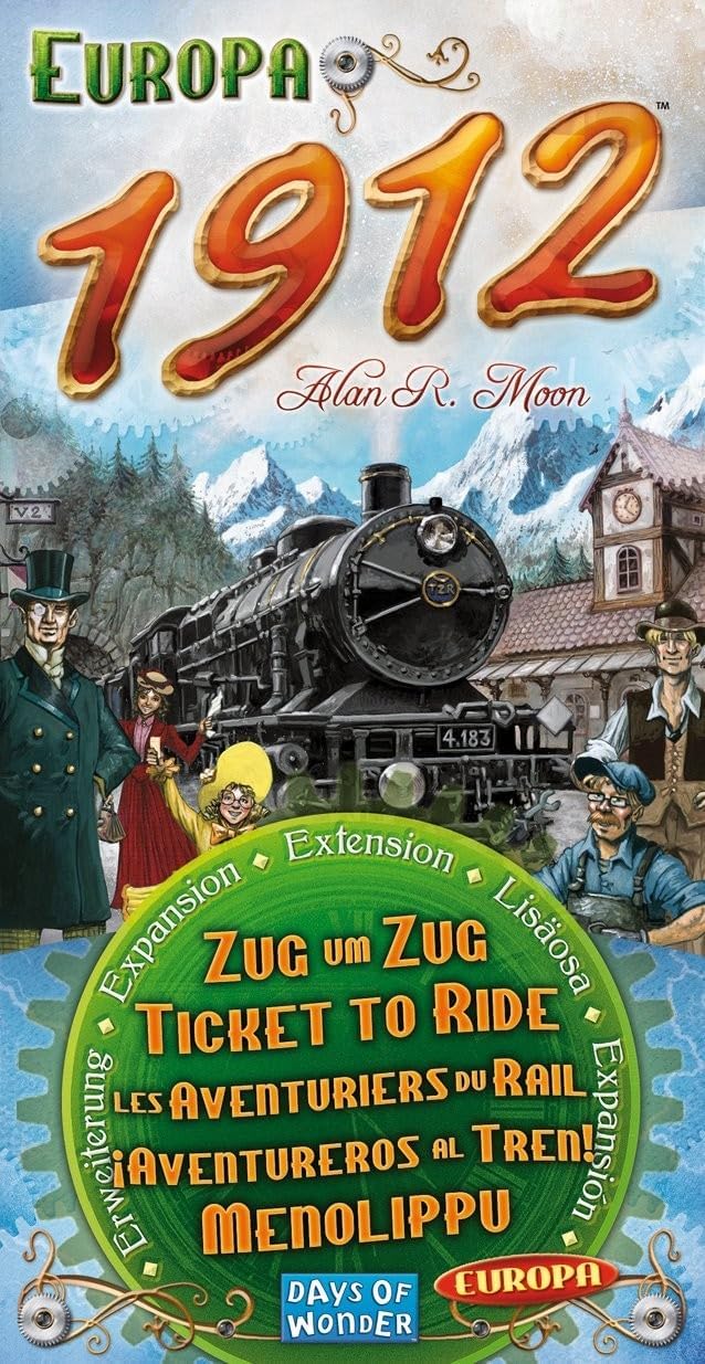 Ticket to Ride: Europa 1912 [Board Game, 2 - 4 Players] Board Game Days of Wonder