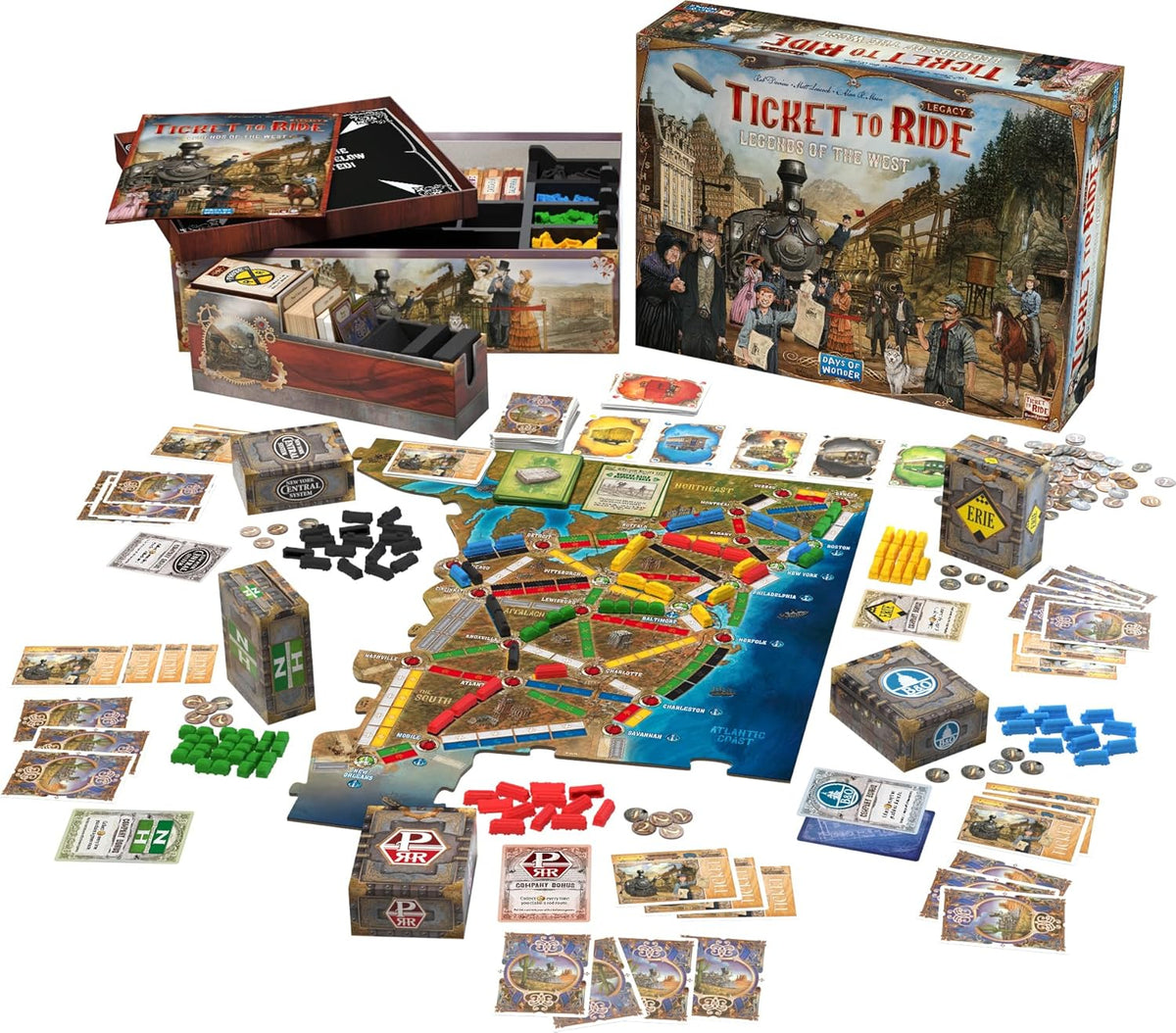 Ticket to Ride Legacy: Legends of the West [Board Game, 2 - 4 Players] Board Game Days of Wonder