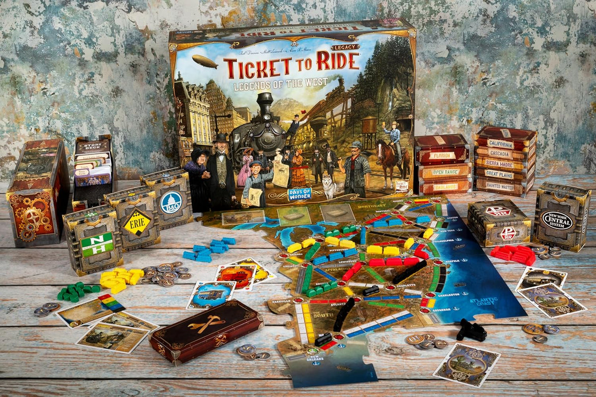 Ticket to Ride Legacy: Legends of the West [Board Game, 2 - 4 Players] Board Game Days of Wonder