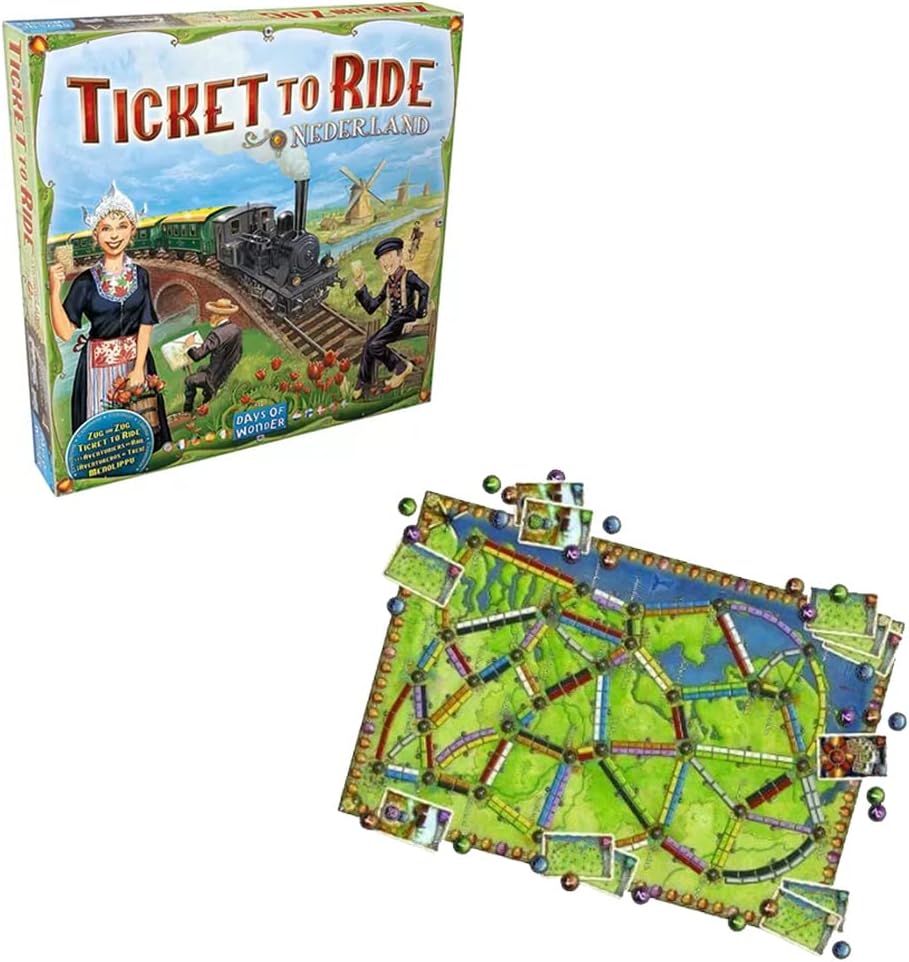 Ticket to Ride: Nederland [Board Game, 2 - 4 Players] Board Game Days of Wonder