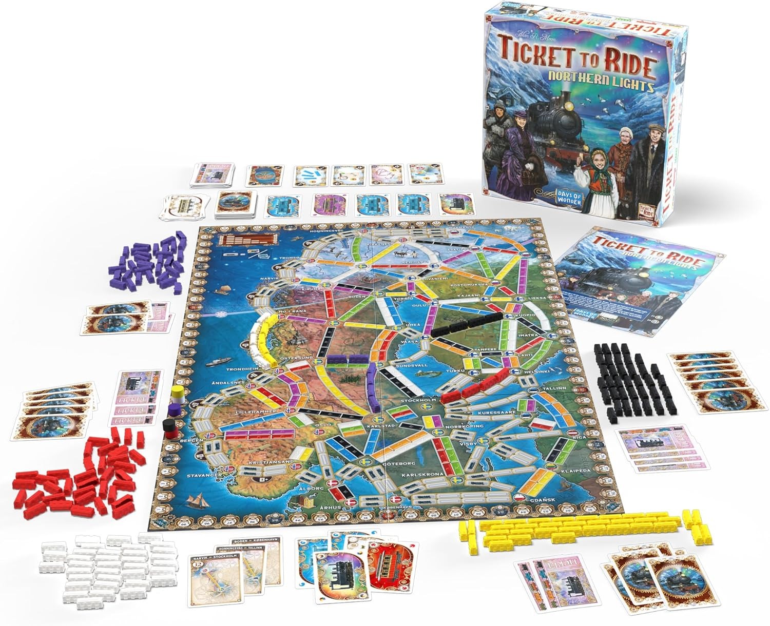 Ticket to Ride: Northern Lights [Board Game, 2-5 Players] Board Game Days of Wonder