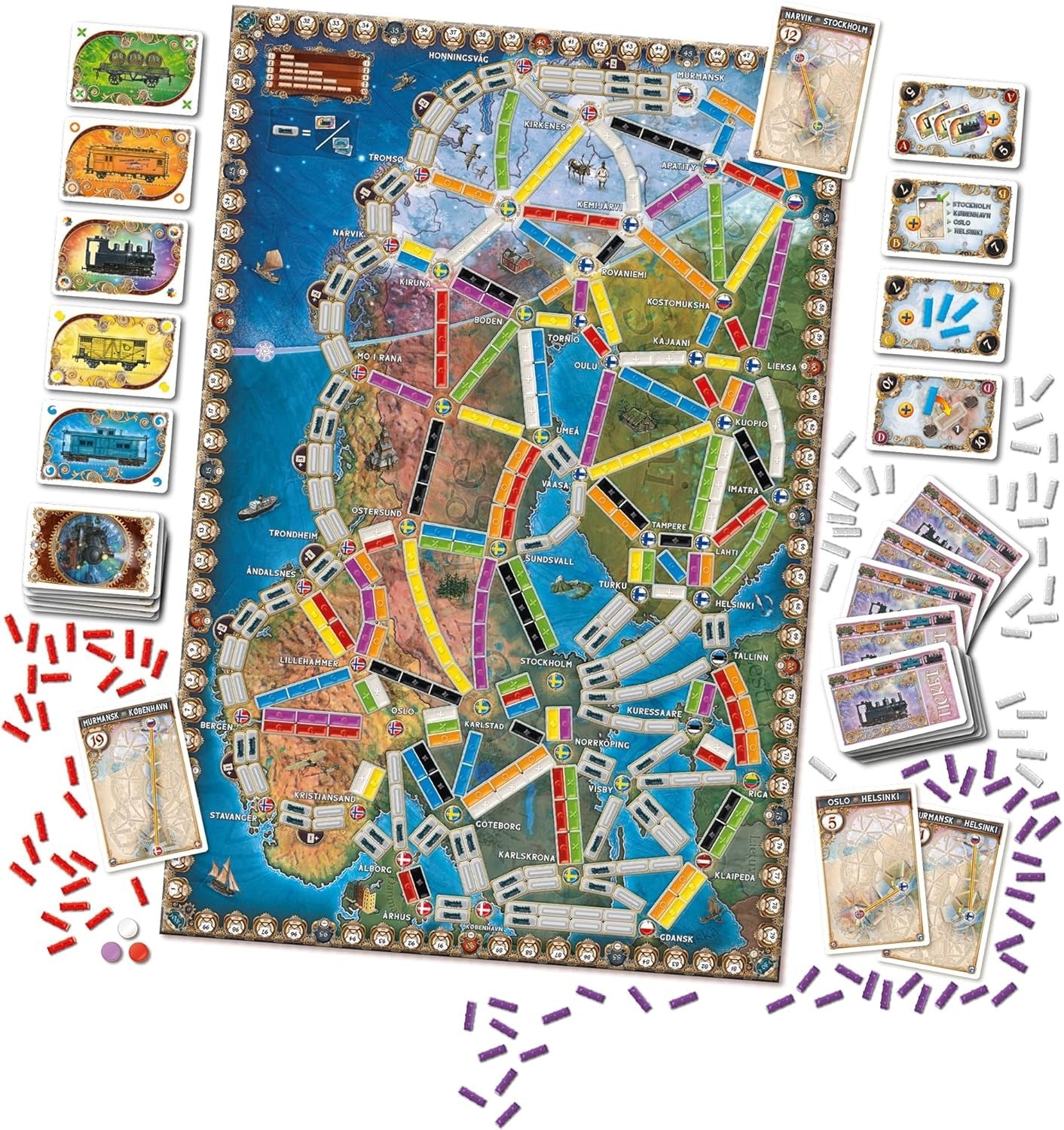 Ticket to Ride: Northern Lights [Board Game, 2-5 Players] Board Game Days of Wonder