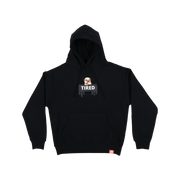 Puglie: Tired Hoodie Clothing and Apparel Puglie