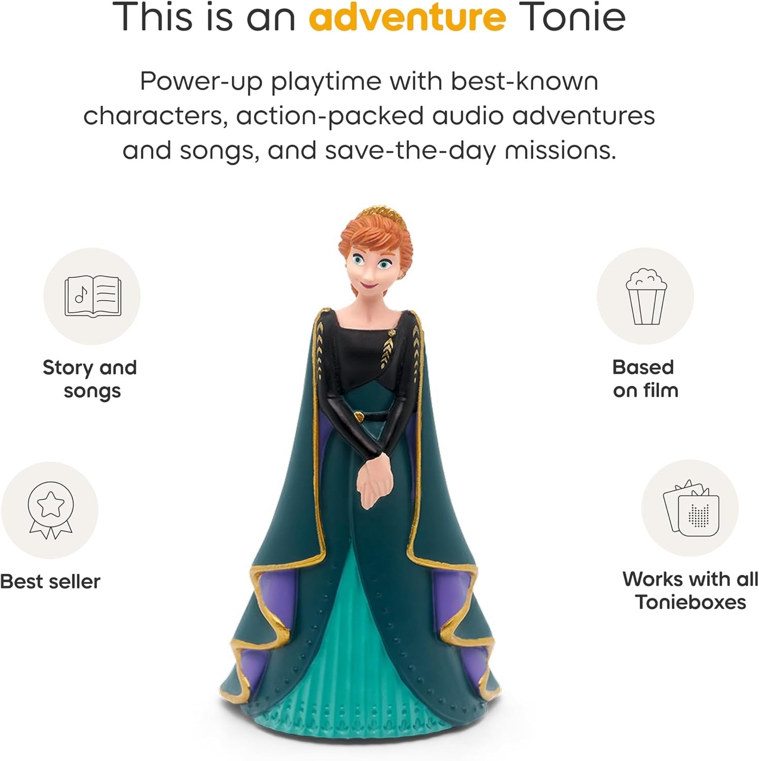 Tonies: Frozen - Anna Audio Toy Figurine Toys & Games Tonies
