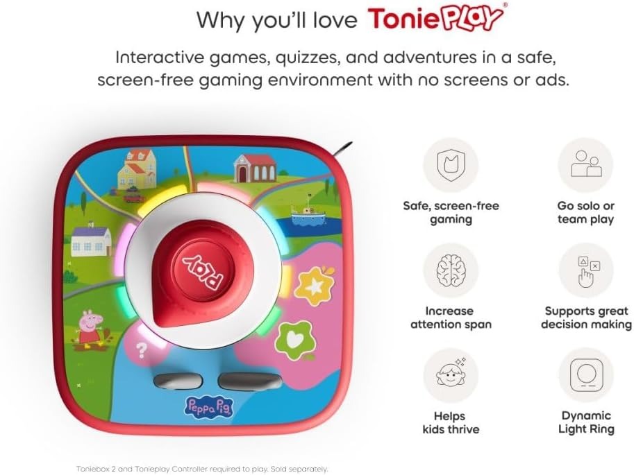 Tonies: Tonieplay Peppa Pig - Playdate with Peppa Game Set & Controller Toys & Games Tonies