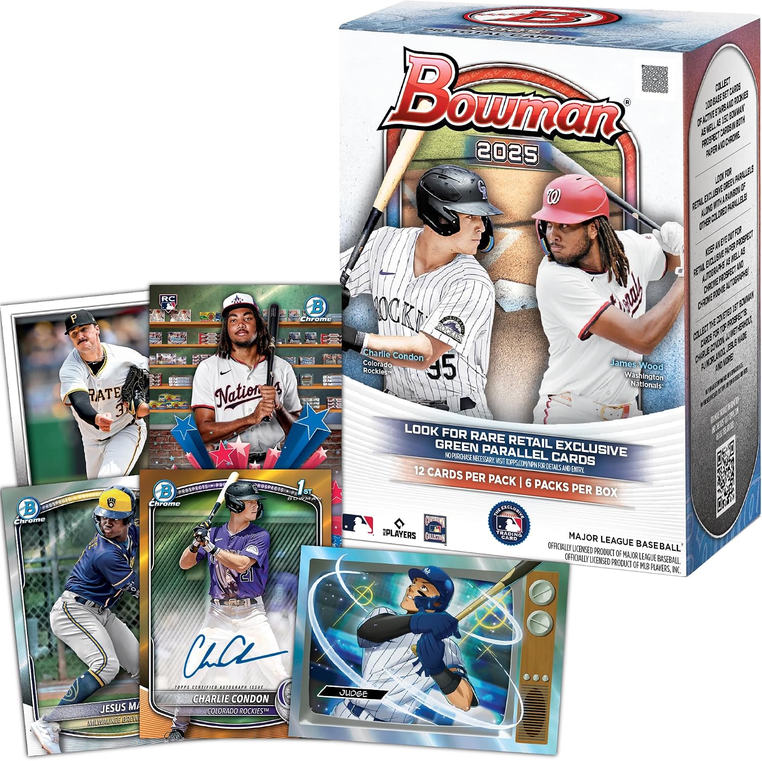 Topps: 2025 Bowman Baseball Blaster Box - 6 Packs Sports Cards Topps
