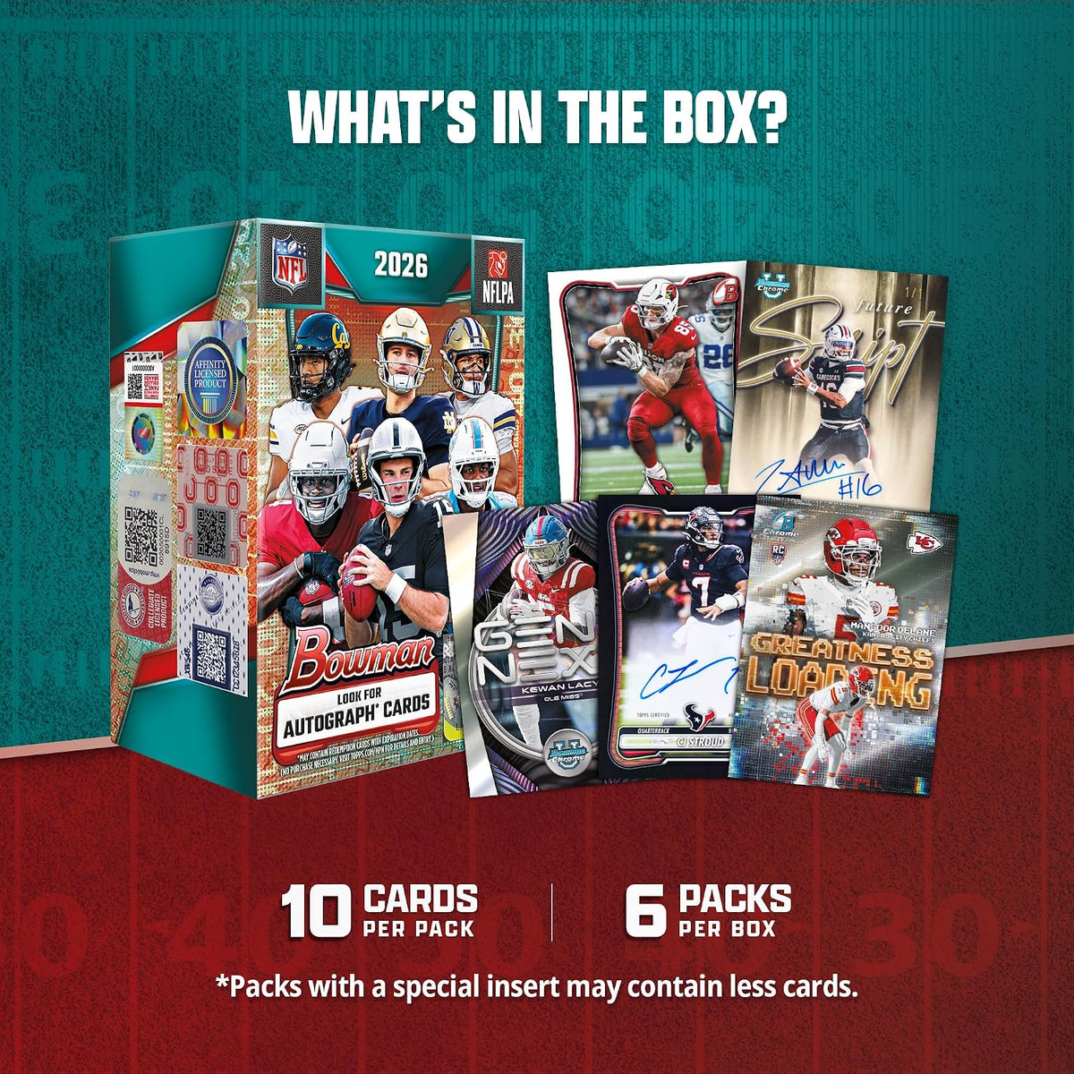 Topps: 2026 Bowman Football Blaster Box - 6 Packs
