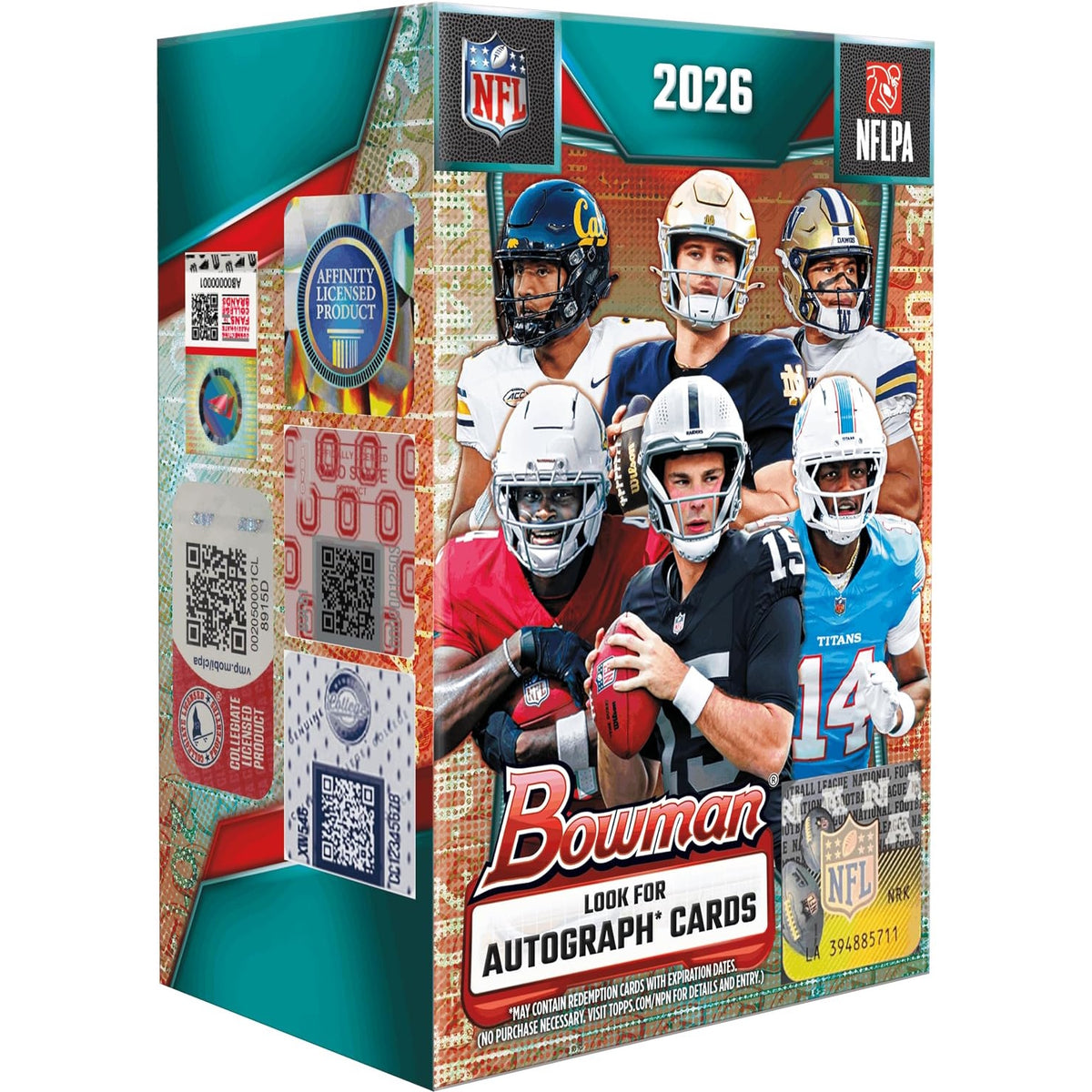 Topps: 2026 Bowman Football Blaster Box - 6 Packs