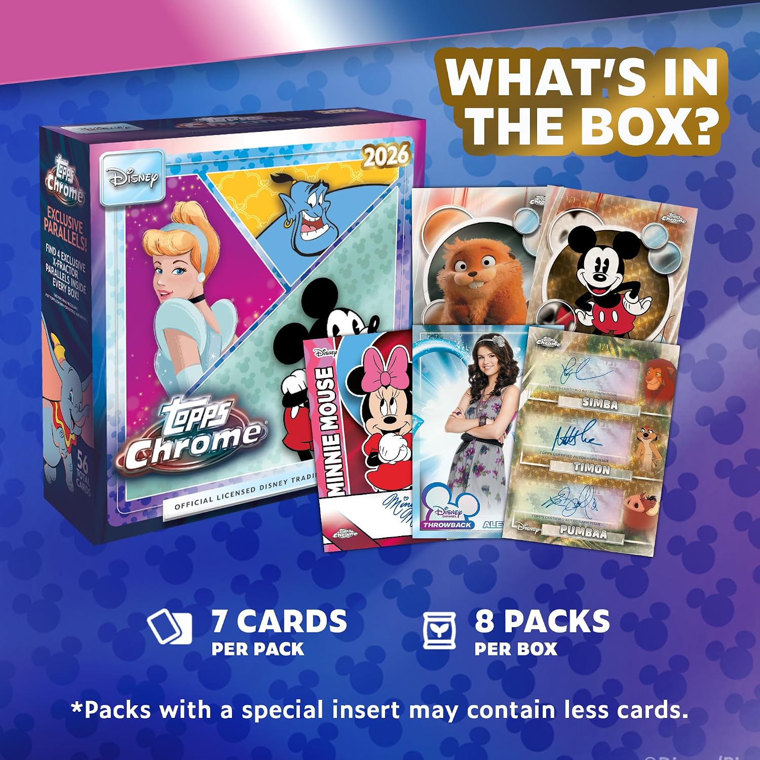 Topps: 2026 Chrome Disney Mega Box Trading Cards Topps
