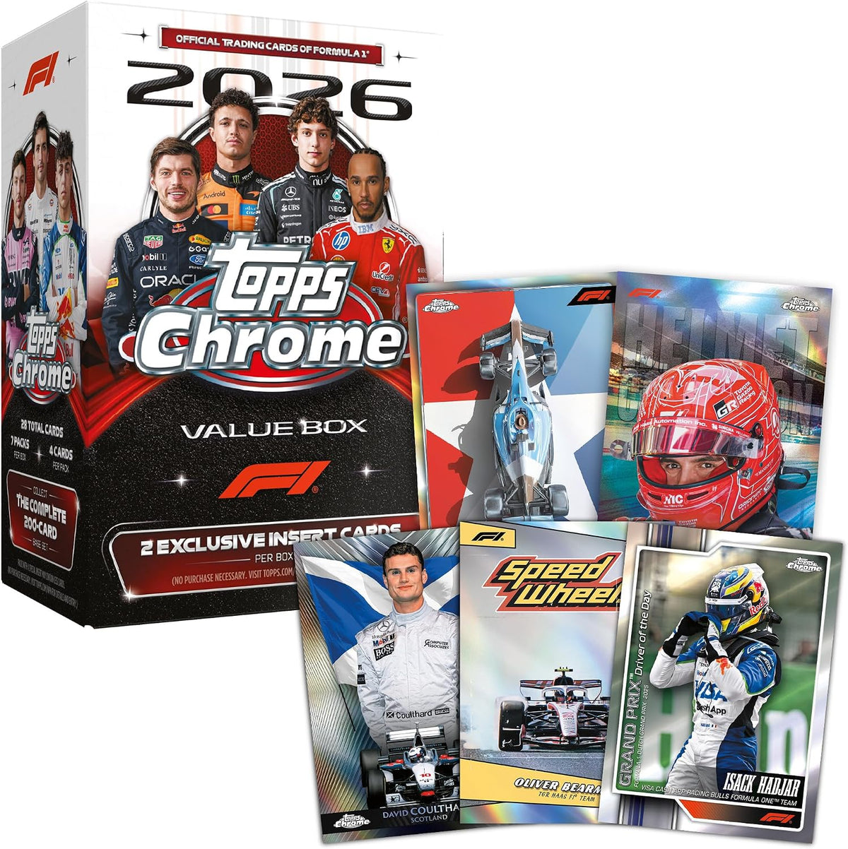 Topps: 2026 Chrome Formula 1 Blaster Box Sports Cards Topps