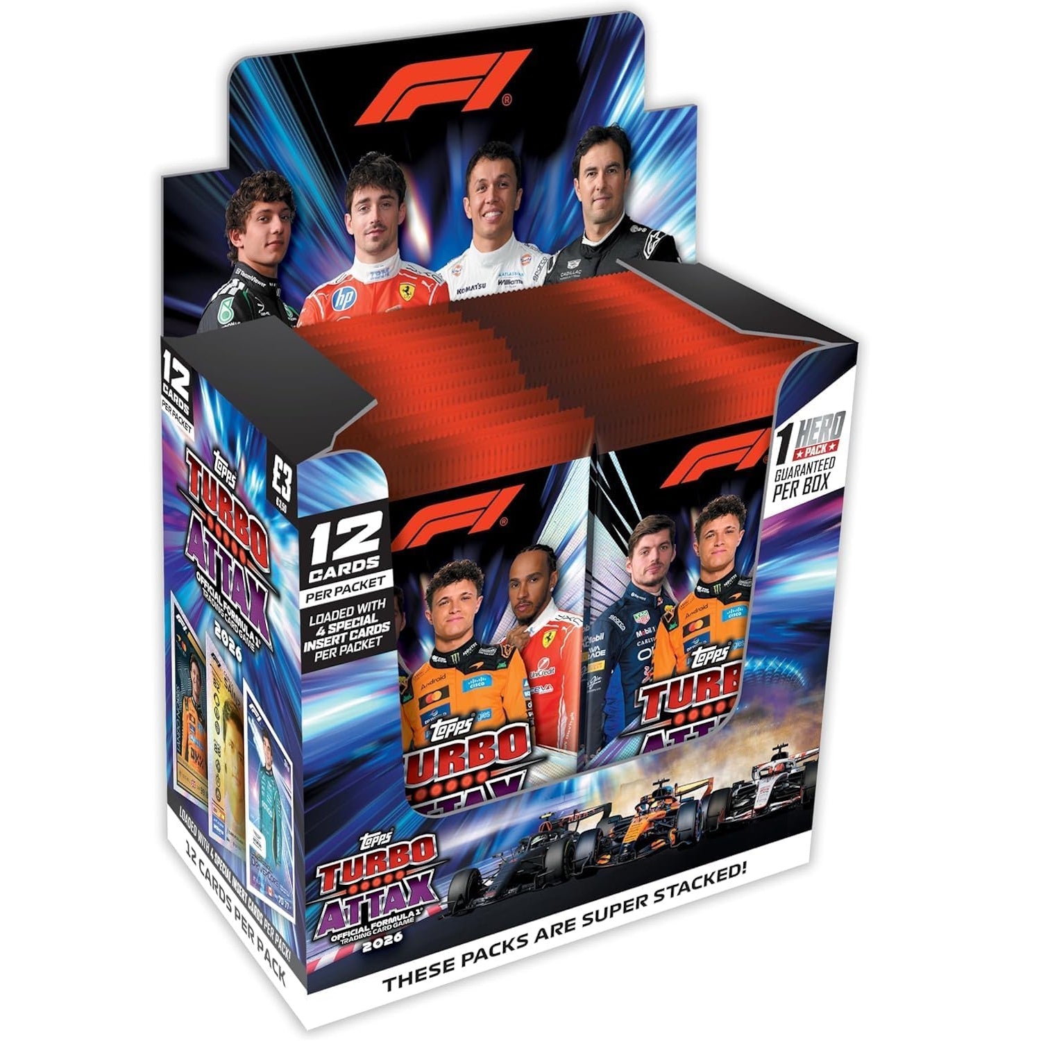 Topps: 2026 Turbo Attax Formula 1 Booster Box (24 Packs) Sports Cards Topps