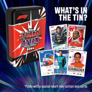 Topps: 2026 Turbo Attax Formula 1 Mega Tin Sunshine State Tin (4 Packs) Sports Cards Topps