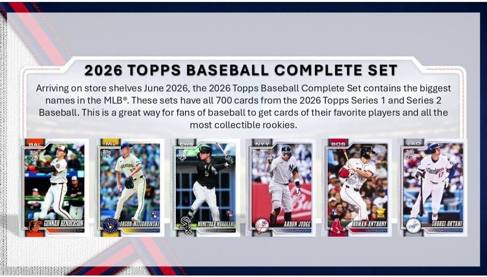 Topps: 2026 Baseball Complete Factory Set Sports Cards Topps