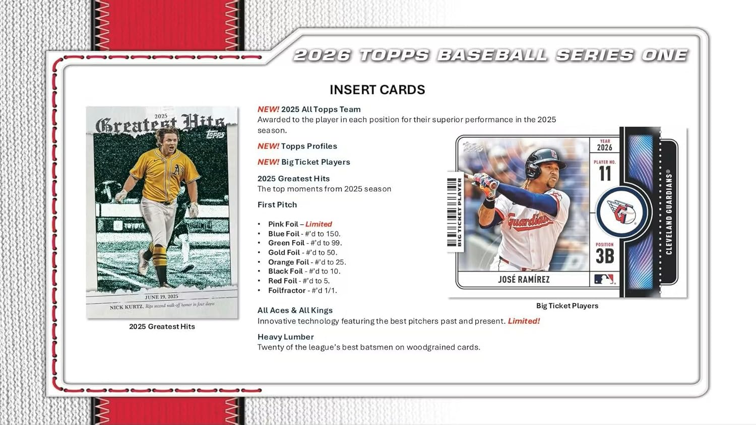 Topps: 2026 Baseball Series 1 Fat Pack Sports Cards Topps