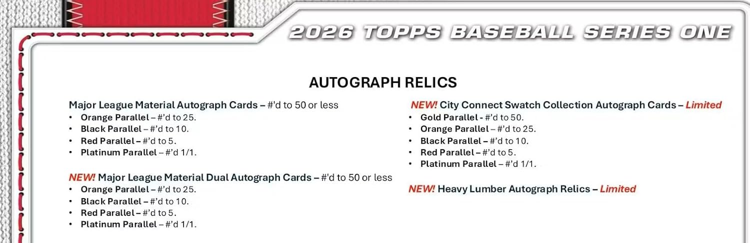 Topps: 2026 Baseball Series 1 Fat Pack Sports Cards Topps