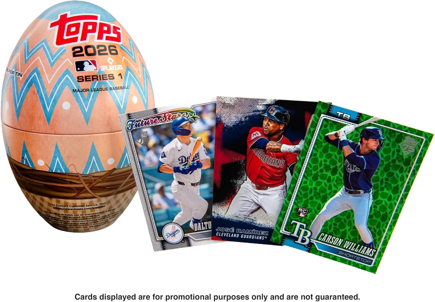 Topps: 2026 Baseball Series 1 Easter Egg Tin - 1 Random Tin Sports Cards Topps