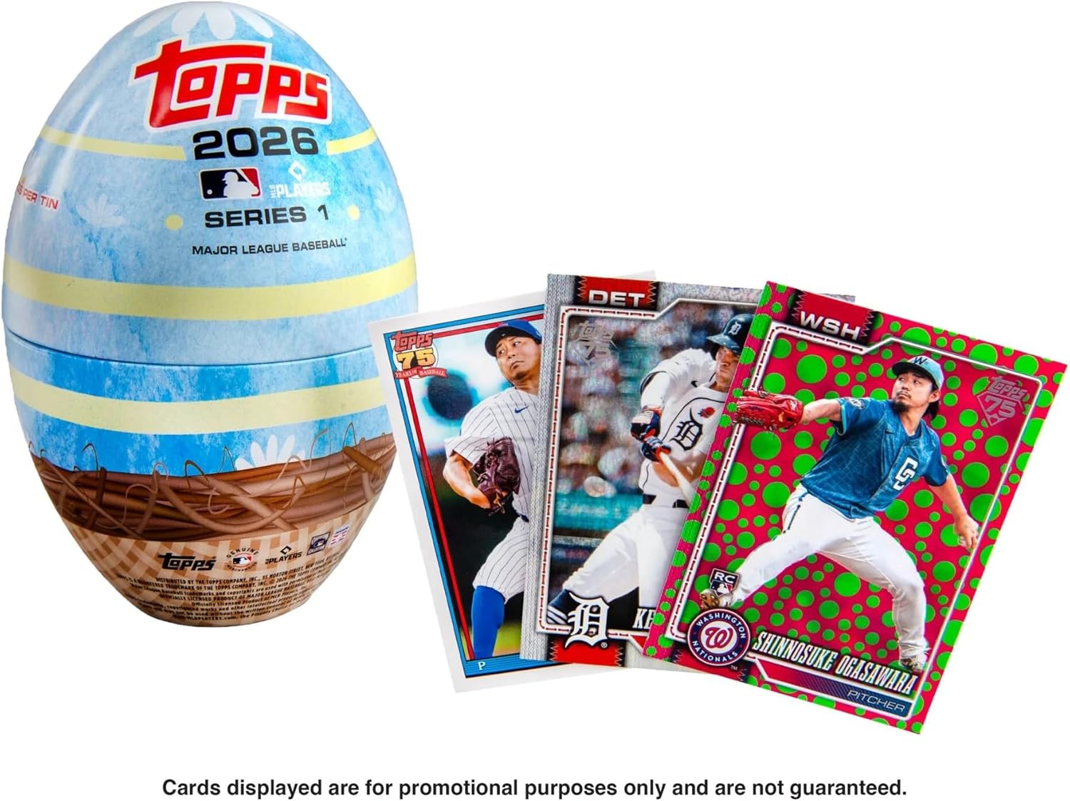 Topps: 2026 Baseball Series 1 Easter Egg Tin - 1 Random Tin Sports Cards Topps