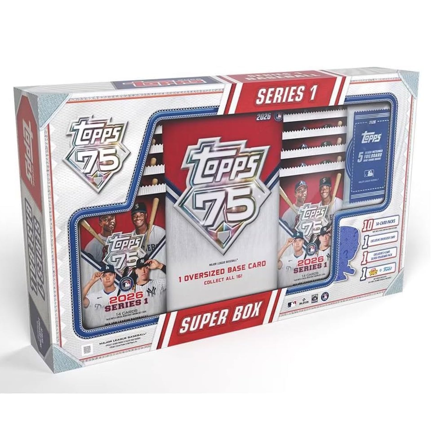 Topps: 2026 Baseball Series 1 Super Box - 10 Packs Sports Cards Topps