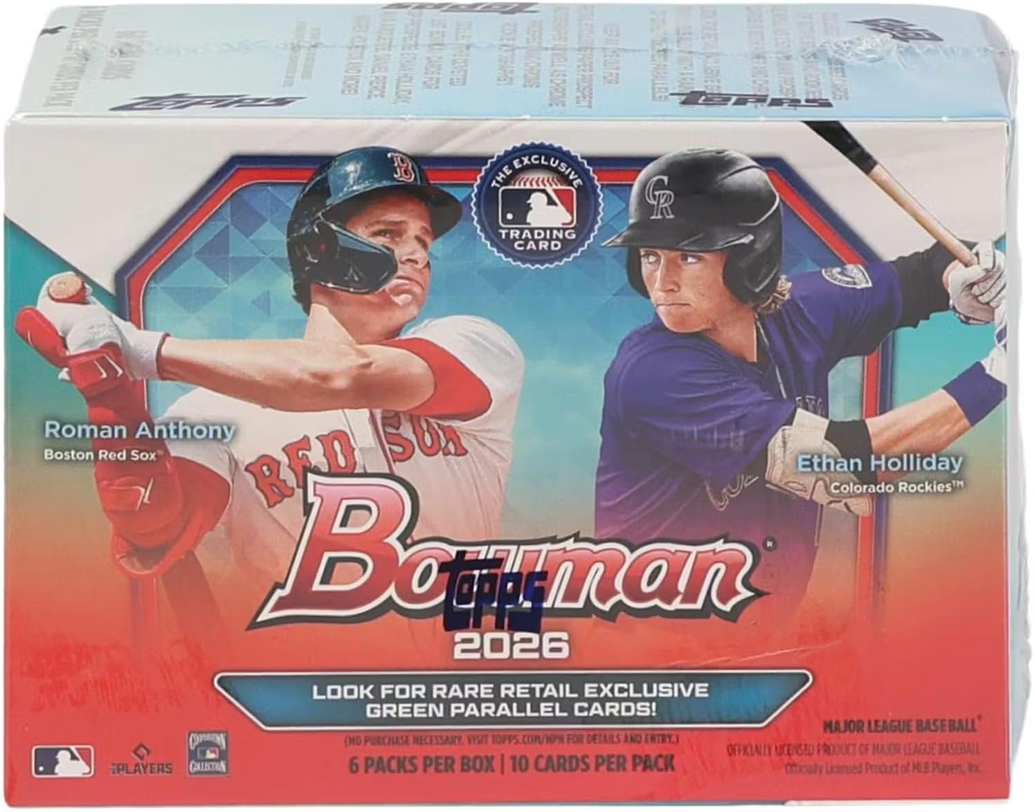 Topps: 2026 Bowman Baseball - Blaster Box (6 Packs) Sports Cards Topps