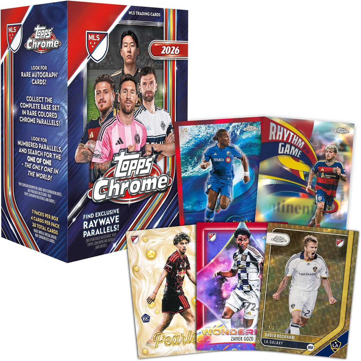 Topps: 2026 Chrome Major League Soccer Blaster Box (7 Packs)