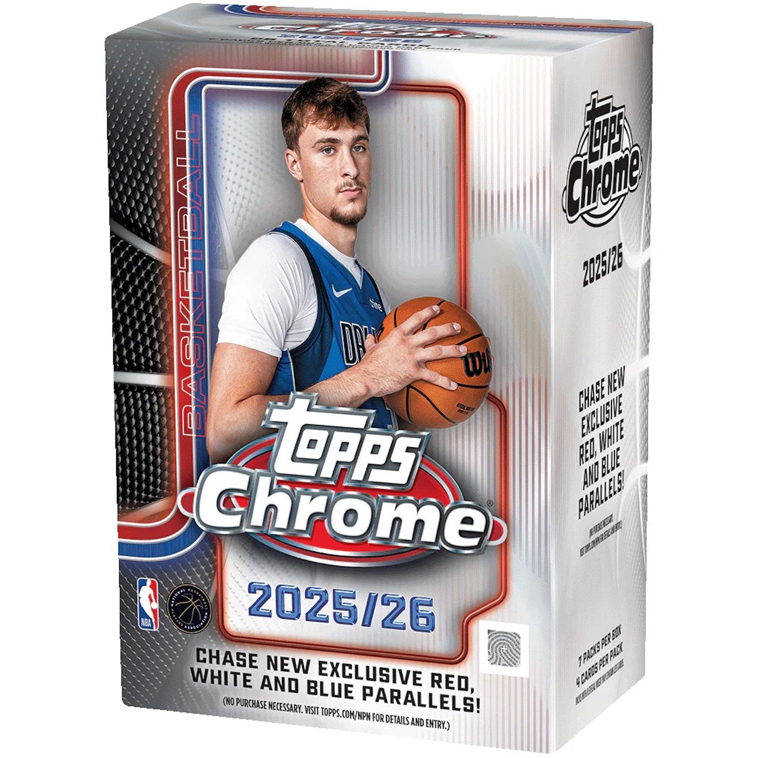 Topps: 2025-26 Chrome Basketball Blaster Box - 7 Packs Sports Cards Topps