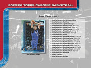 Topps: 2025-26 Chrome Basketball Mega Box - 7 Packs Sports Cards Topps