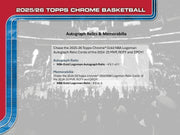 Topps: 2025-26 Chrome Basketball Blaster Box - 7 Packs Sports Cards Topps