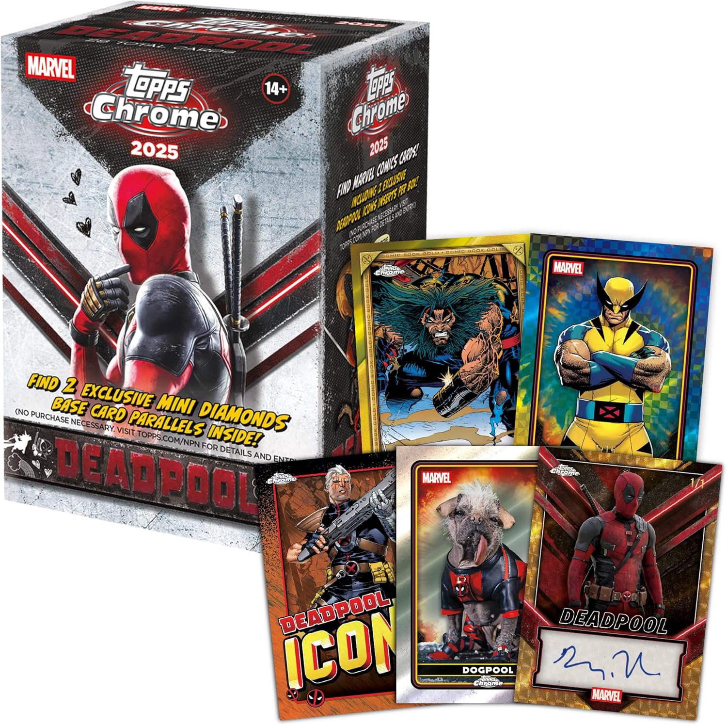 Topps: Chrome Deadpool Blaster Box - 7 Packs Trading Cards Topps