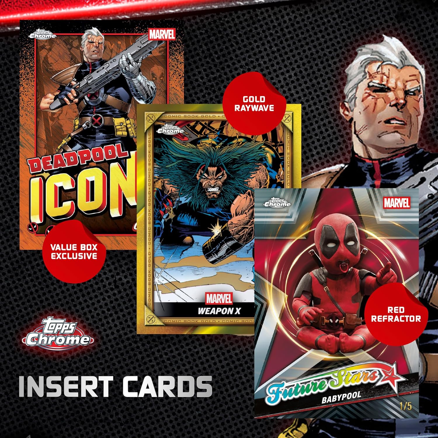 Topps: Chrome Deadpool Blaster Box - 7 Packs Trading Cards Topps
