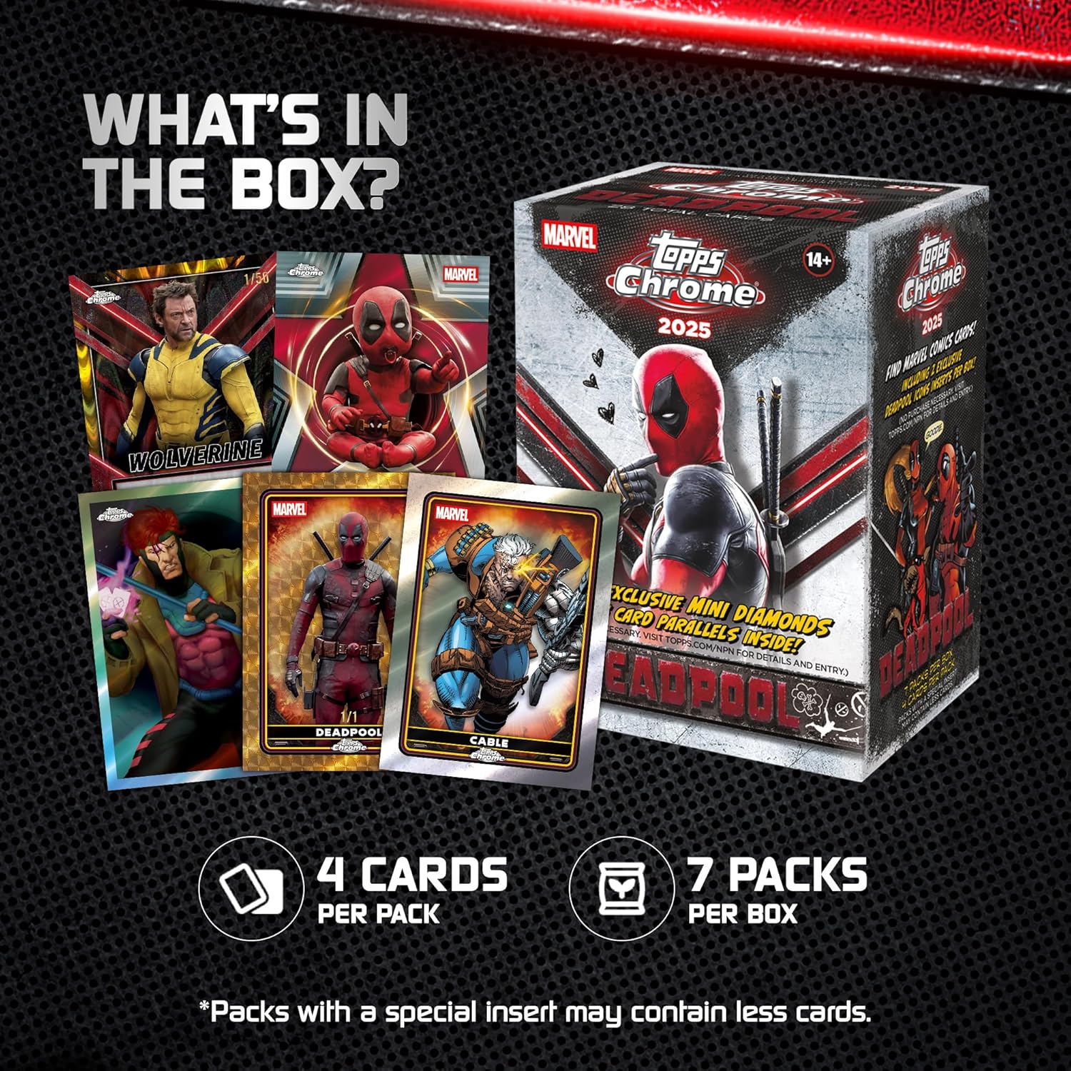 Topps: Chrome Deadpool Blaster Box - 7 Packs Trading Cards Topps