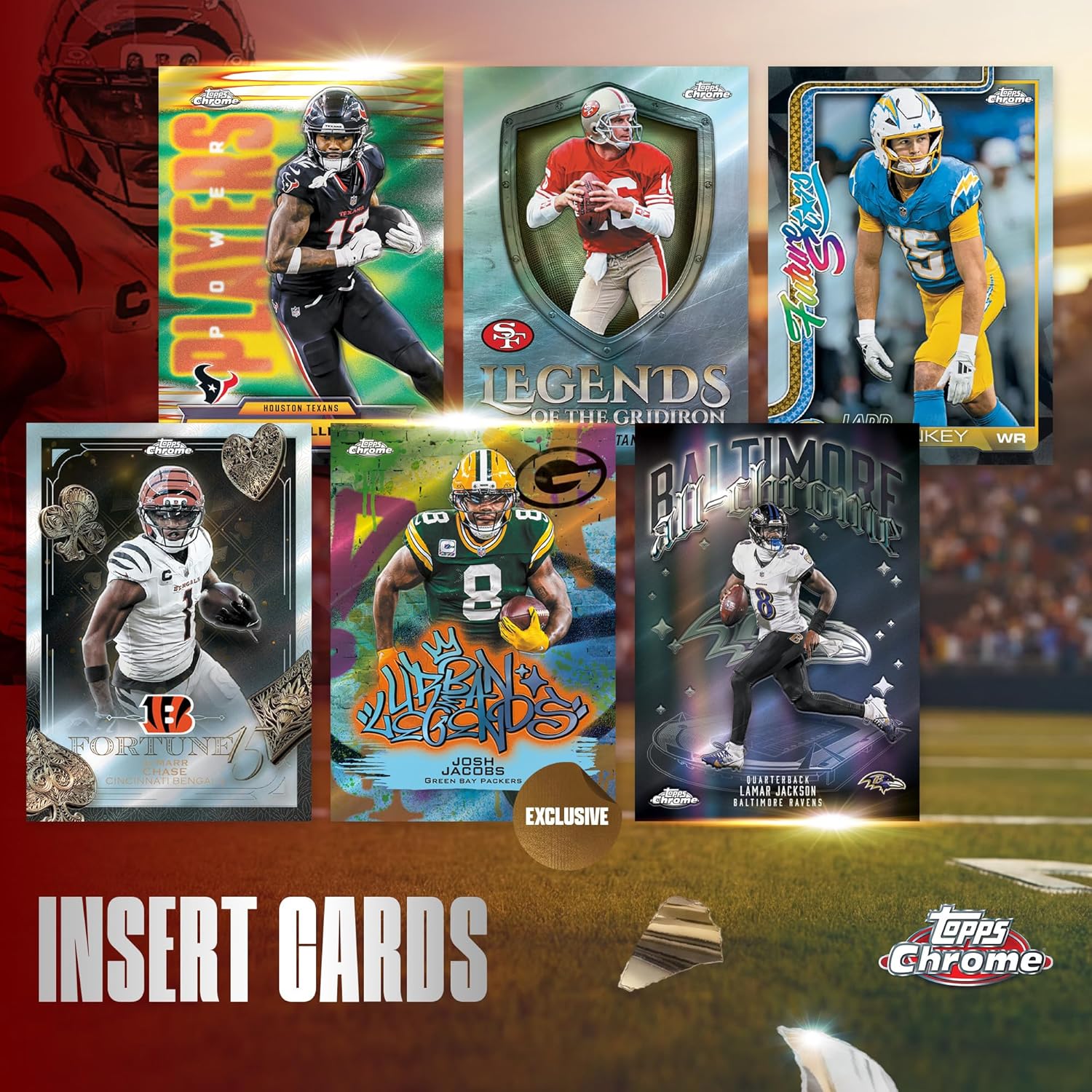 Topps: 2025 Chrome NFL - Mega Box (42 Cards) Sports Cards Topps
