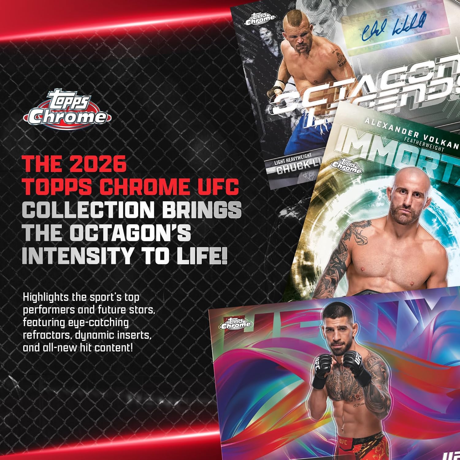 Topps: 2026 Chrome UFC - Blaster Box (24 Cards) Sports Cards Topps