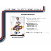 Topps: 2025 Chrome Update Series Baseball Mega Box - 7 Packs Sports Cards Topps