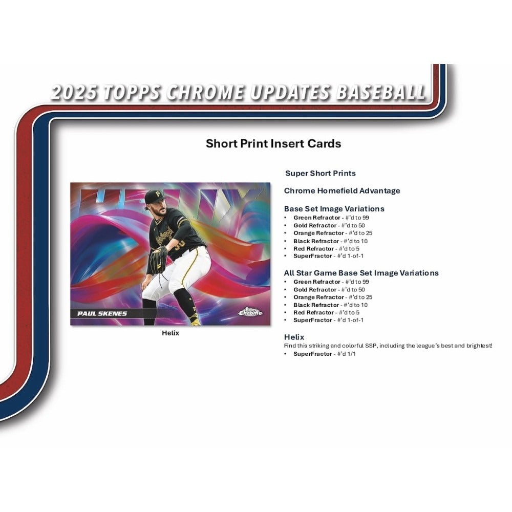 Topps: 2025 Chrome Update Series Baseball Mega Box - 7 Packs Sports Cards Topps