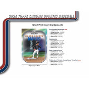 Topps: 2025 Chrome Update Series Baseball Mega Box - 7 Packs Sports Cards Topps
