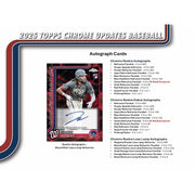 Topps: 2025 Chrome Update Series Baseball Mega Box - 7 Packs Sports Cards Topps