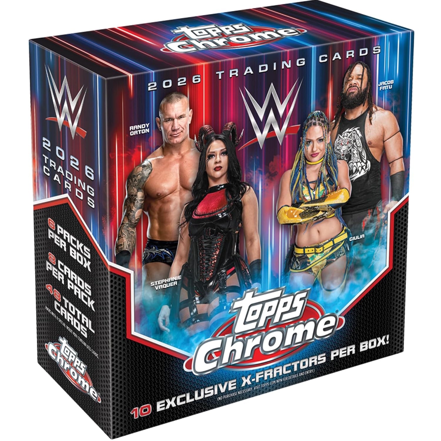 Topps: 2026 Chrome WWE - Mega Box (6 packs) Sports Cards Topps
