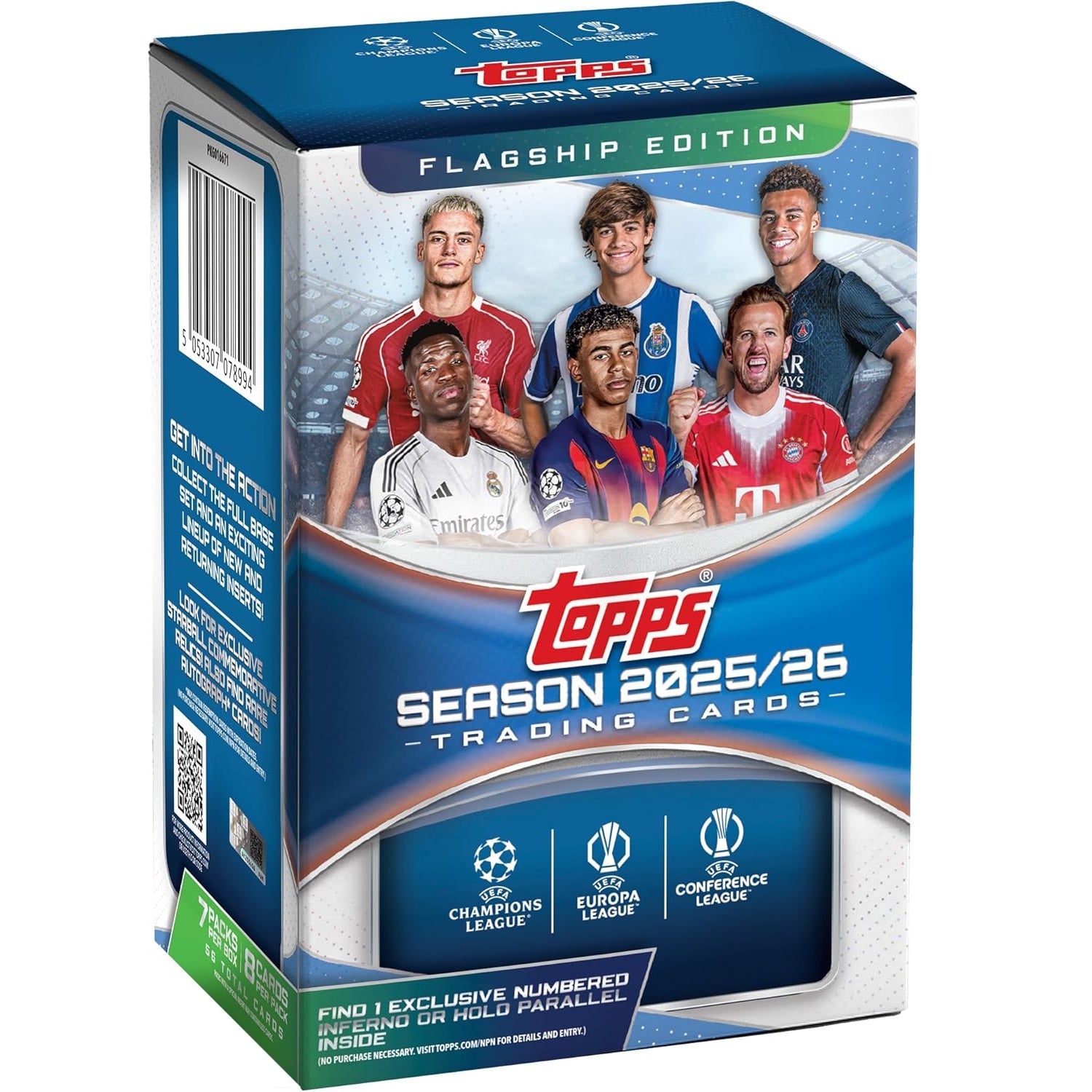 Topps: 2025-26 UEFA Club Competitions Soccer Blaster Box - 7 Packs Sports Cards Topps