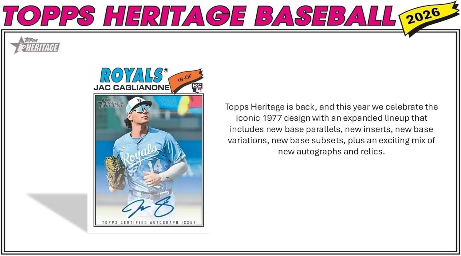 Topps: 2026 Heritage Baseball Hanger Box Sports Cards Topps