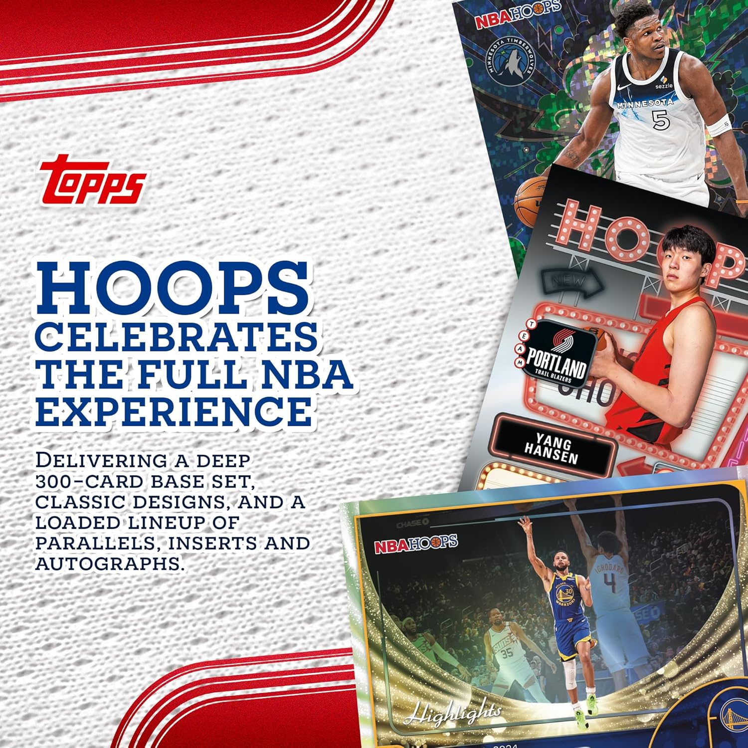 Topps: 2025-26 NBA Hoops Hanger Box Sports Cards Topps