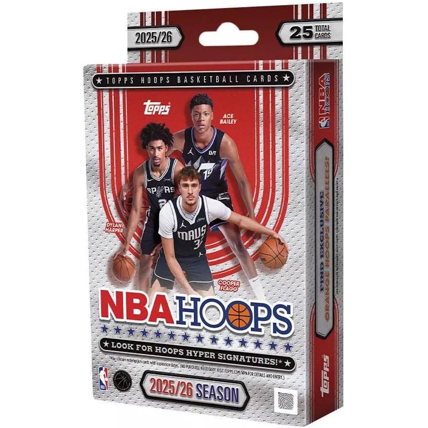 Topps: 2025-26 NBA Hoops Hanger Box Sports Cards Topps