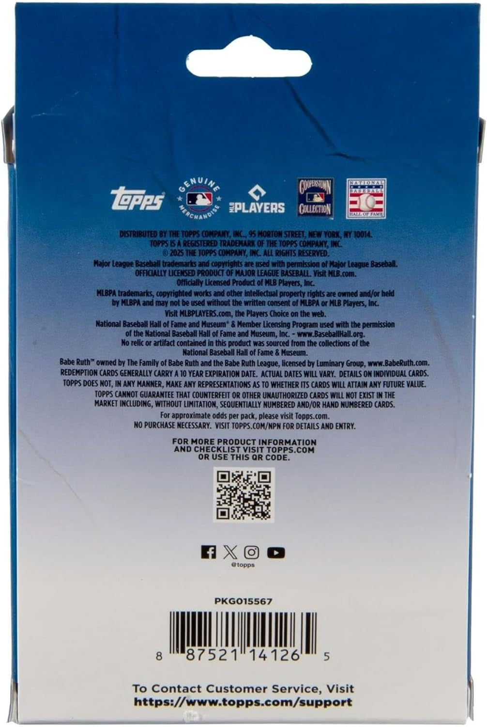 Topps: 2025 MLB Baseball Series Two Hanger Pack Card Game Topps