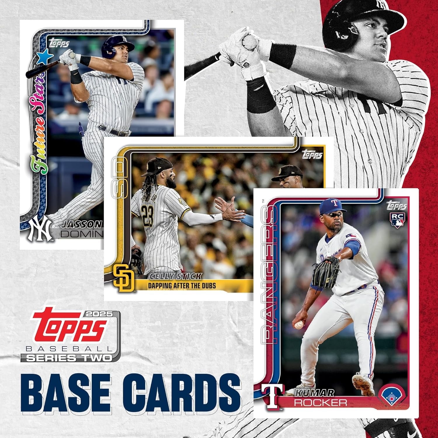 Topps: 2025 MLB Baseball Series Two - Mega Box - 16 Booster Packs Card Game Topps