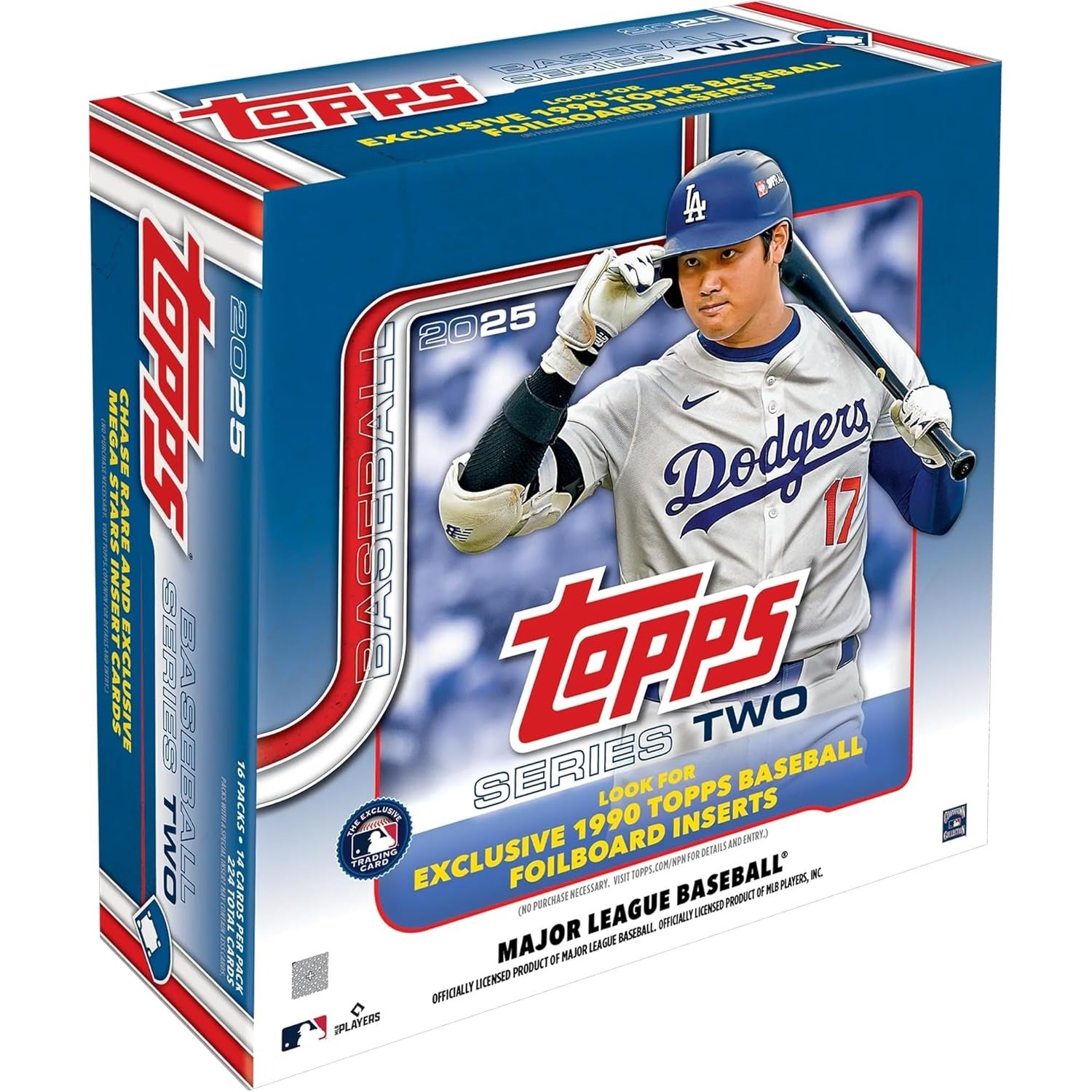 Topps: 2025 MLB Baseball Series Two - Mega Box - 16 Booster Packs Card Game Topps