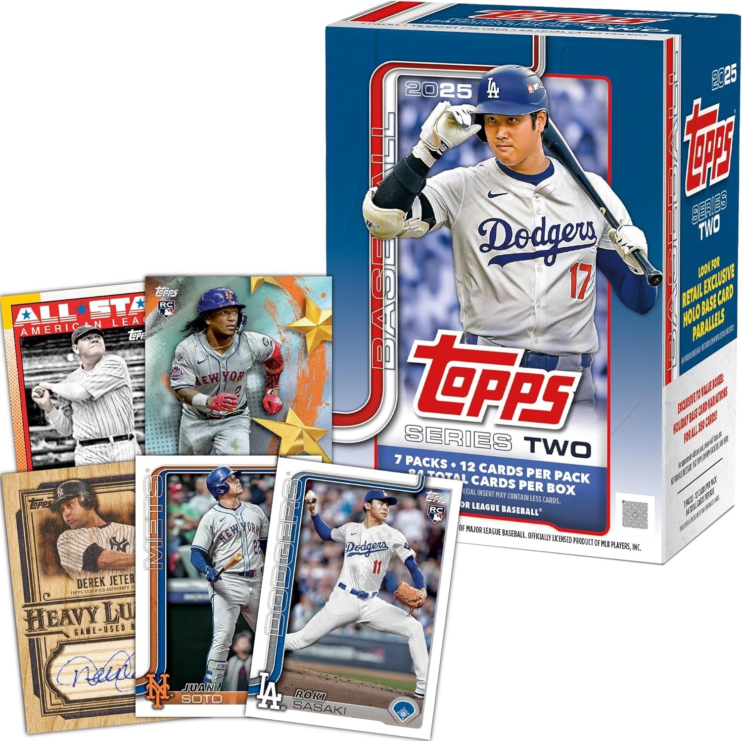 Topps: 2025 MLB Baseball Series Two Blaster Box - 7 Packs Card Game Topps