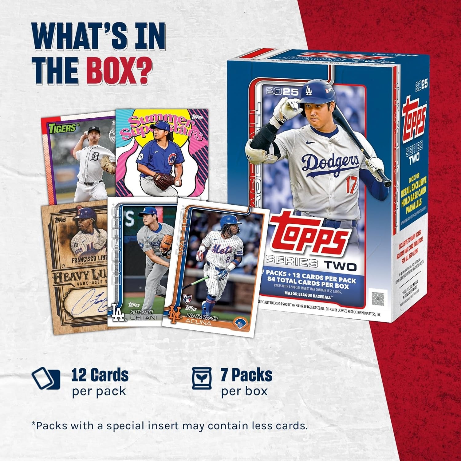 Topps: 2025 MLB Baseball Series Two Blaster Box - 7 Packs Card Game Topps